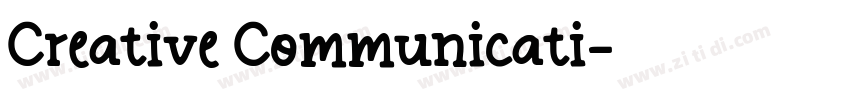 Creative Communicati字体转换